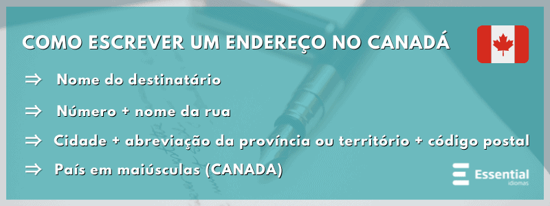 escrever endereco canada