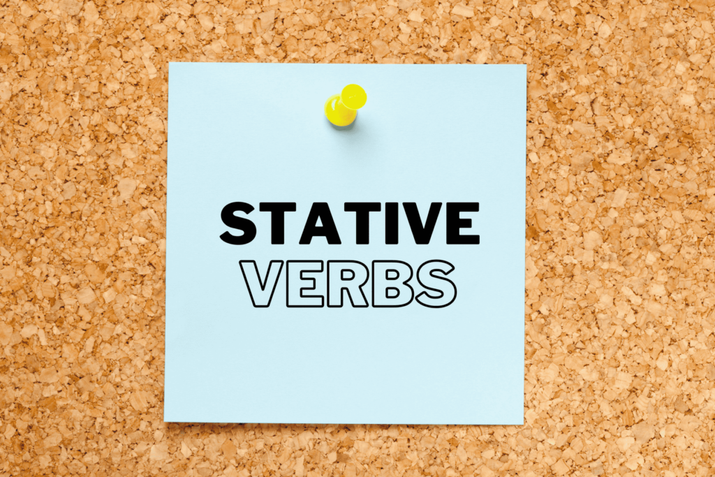 stative verbs ingles