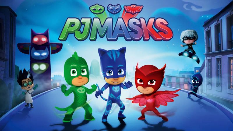 pj masks desenhos para aprender ingles