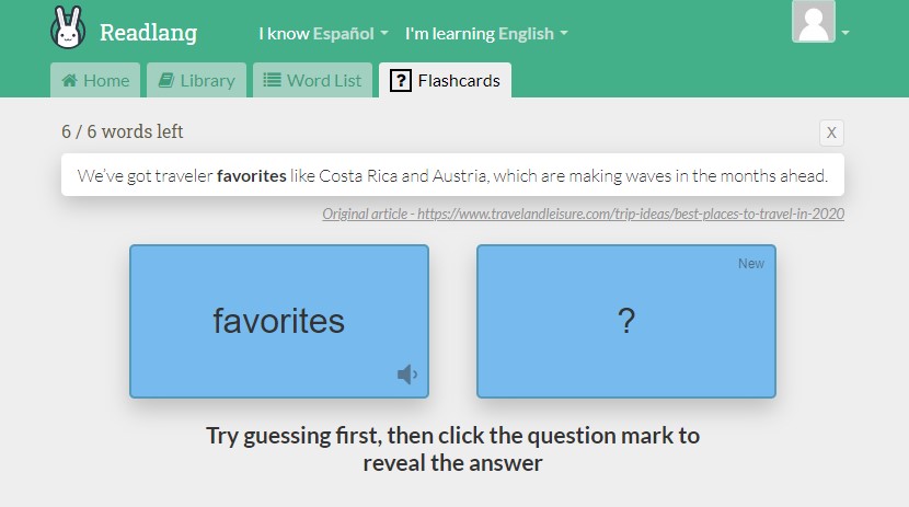 Mejora el reading con Readlang | Comet English | Coaching para aprender inglés
