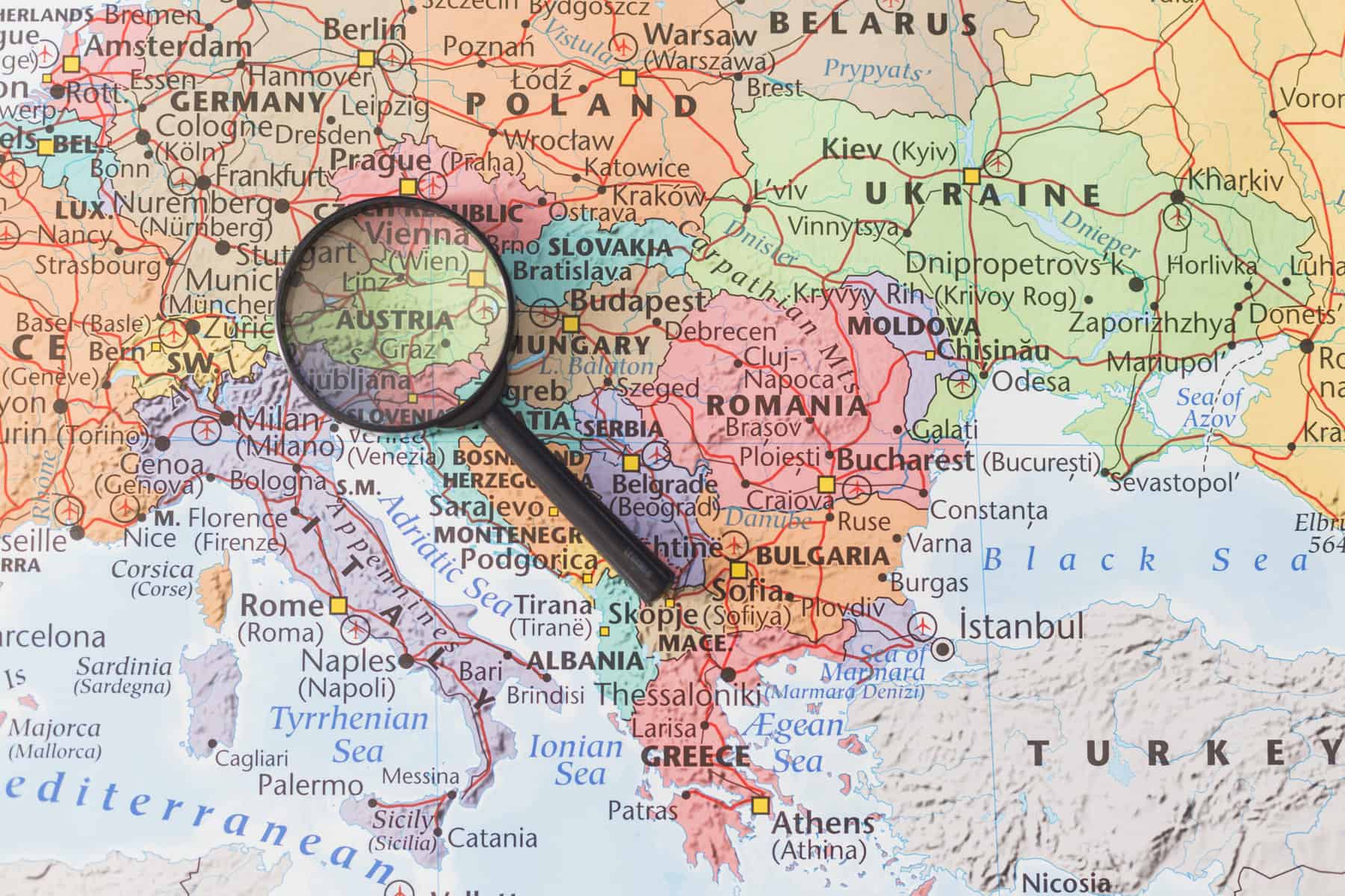 nomes dos paises em ingles